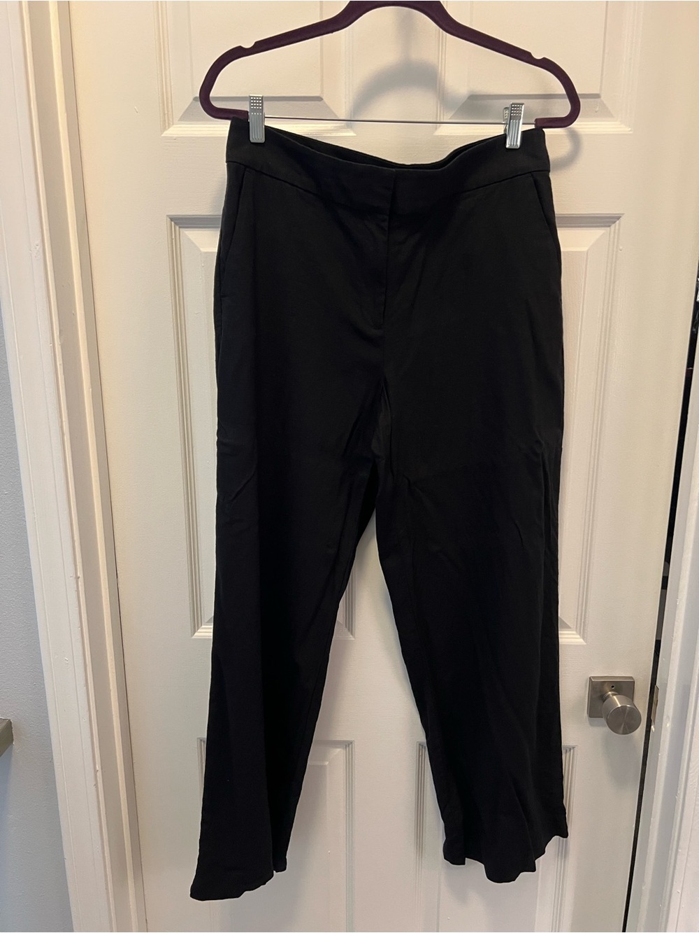 LOFT Black Wide-Leg Dress Pants